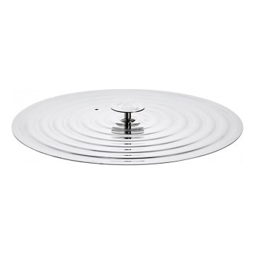 De Buyer 3460.04 - Uniwersalna pokrywka do niskich patelni 30-32 cm ze stali nierdzewnej