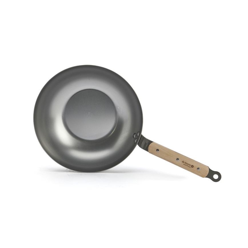 De Buyer 5717.28 - Patelnia Wok MINERAL B BOIS 28 cm
