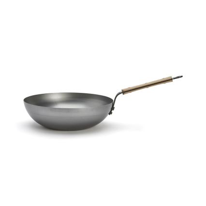 De Buyer 5717.28 - Patelnia Wok MINERAL B BOIS 28 cm