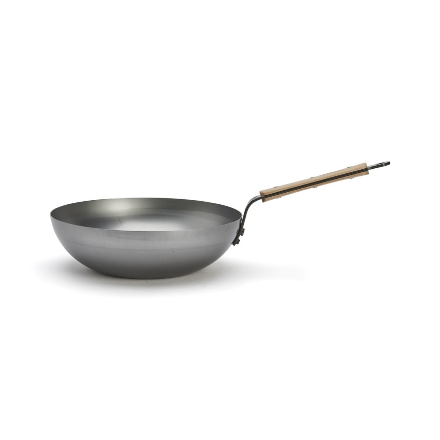 De Buyer 5717.28 - Patelnia Wok MINERAL B BOIS 28 cm