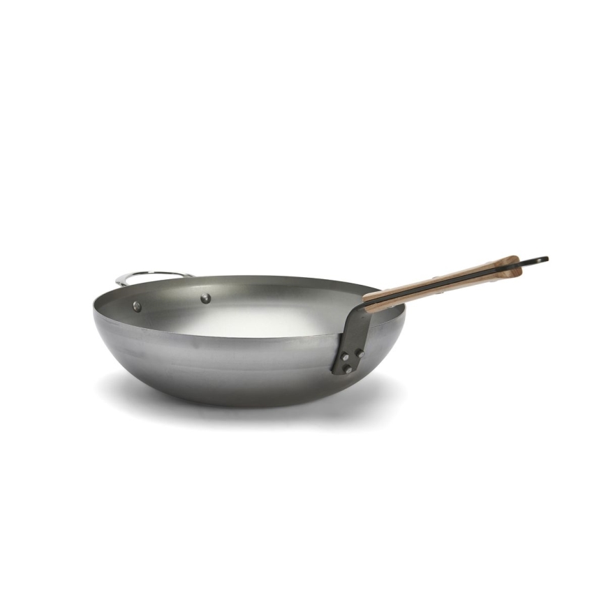 De Buyer 5717.32 - Patelnia wok MINERAL B BOIS 32 cm
