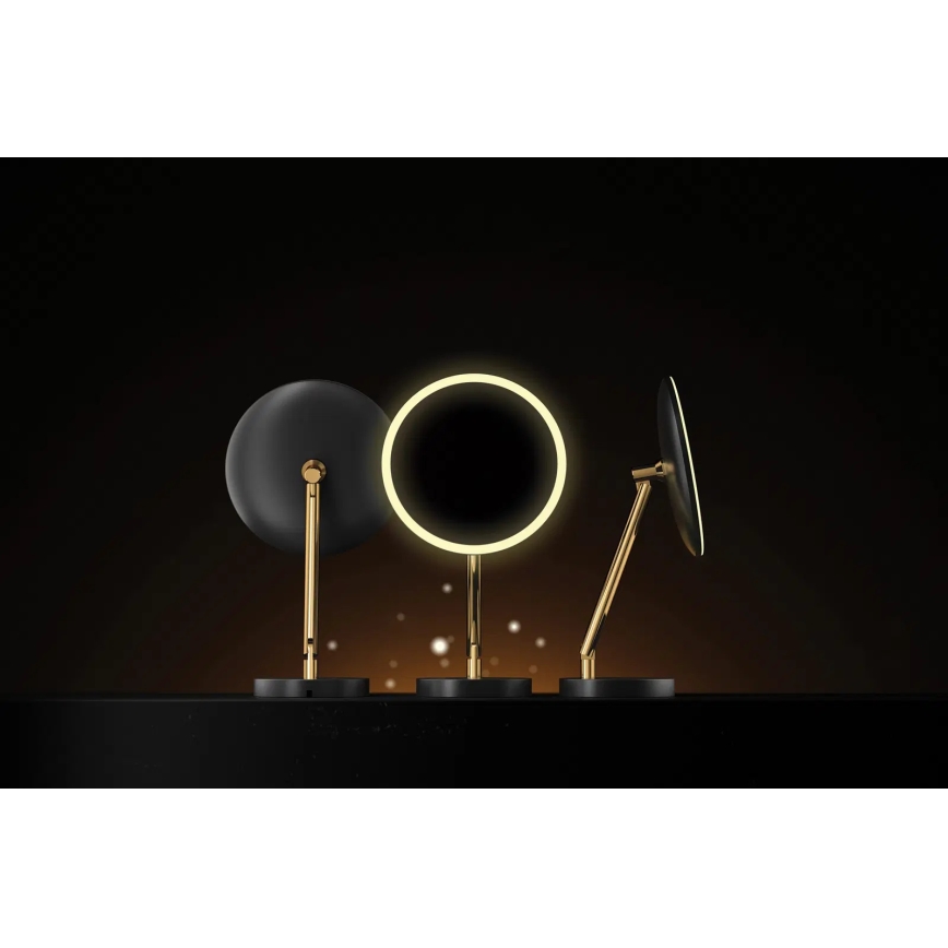 Deante ADI_Z812 - Łazienkowe ładowane lustro kosmetyczne SILIA LED/5V 5000 mAh 2700-6500K IP44