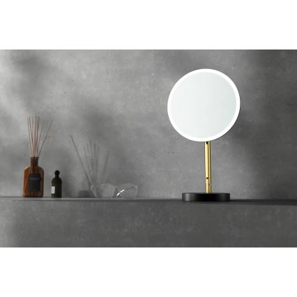 Deante ADI_Z812 - Łazienkowe ładowane lustro kosmetyczne SILIA LED/5V 5000 mAh 2700-6500K IP44