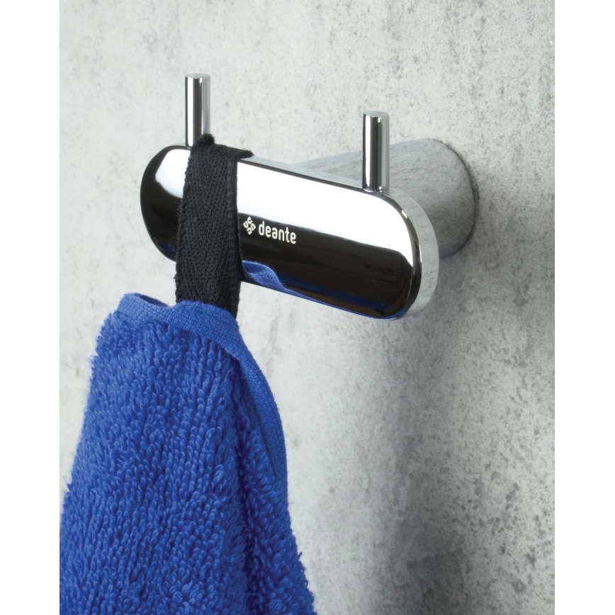 Deante ADR_0121 - Wieszak ścienny ROUND, chrom polerowany