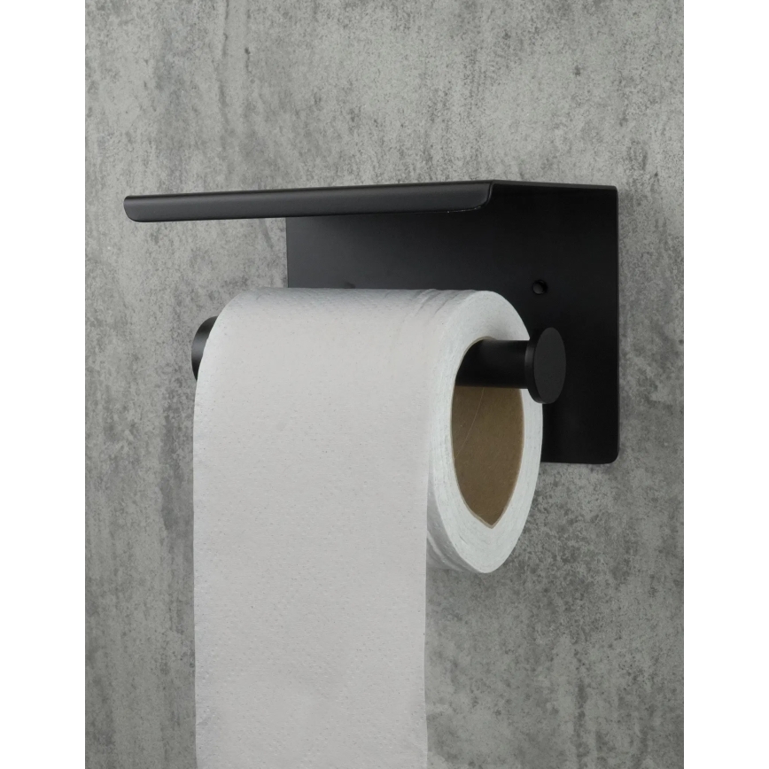 Deante ADR_N221 - Uchwyt na papier toaletowy ROUND czarny