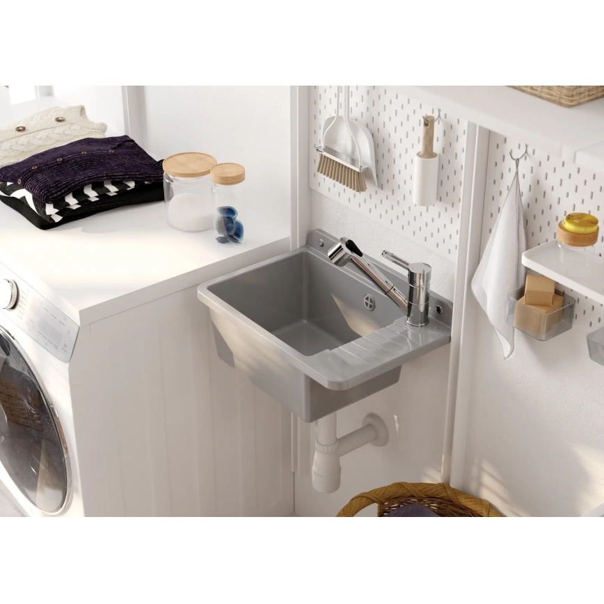 Deante BDN_071M - Bateria kuchenna z wyciąganą wylewką NARCYZ chrom błyszczący