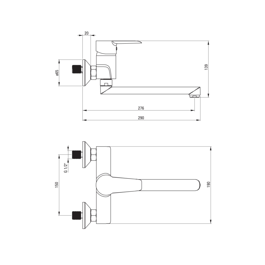 Deante BFC_080M - Bateria kuchenna CORIO chrom błyszczący