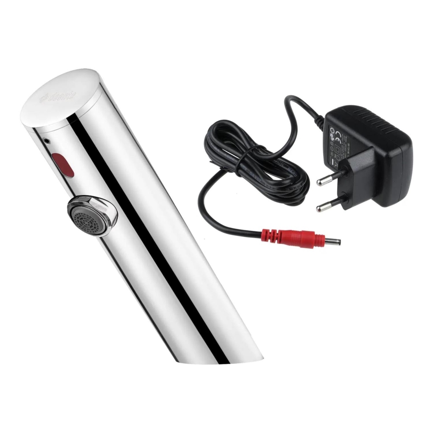 Deante BQR_P28V - Bezdotykowa bateria umywalkowa SENSE 230/6V polerowana stal