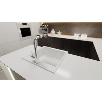 Deante BRE_075M - Bateria kuchenna z wyciąganą wylewką ERIDAN chrom błyszczący
