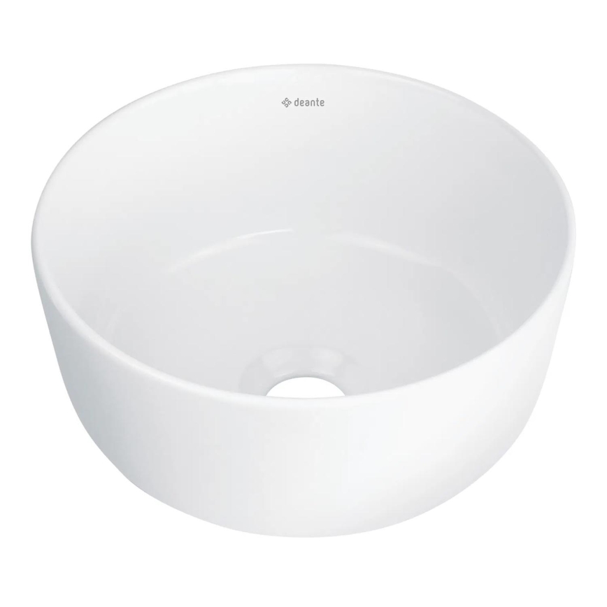 Deante CDJ_6U2S - Umywalka nablatowa JASMIN o średnicy 28 cm, ceramika/biała