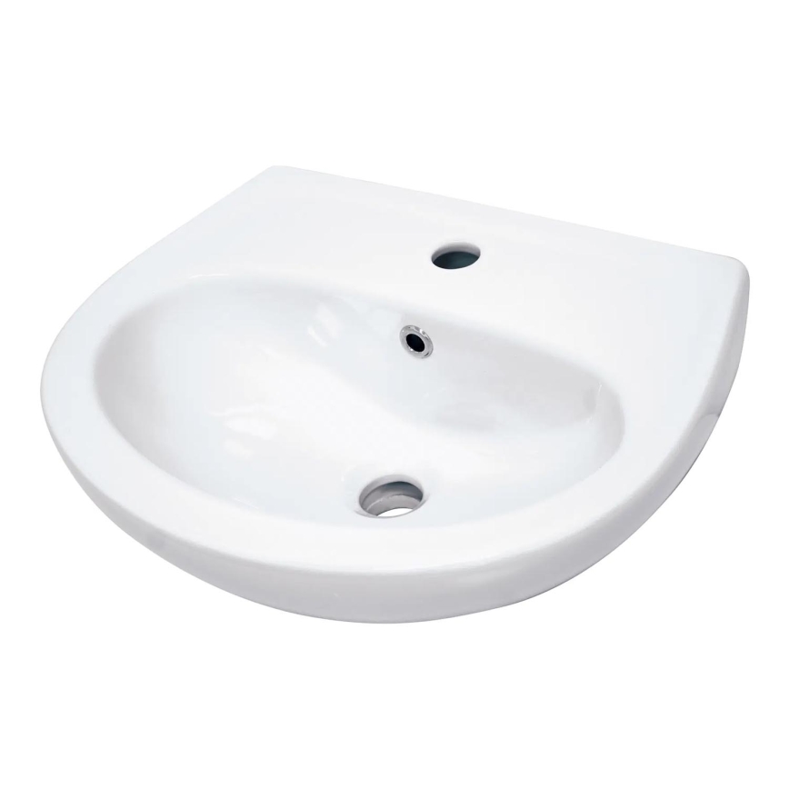 Deante CDJ_6U4W - Umywalka wisząca z otworem JASMIN 45,7x36,4 cm ceramika/biała