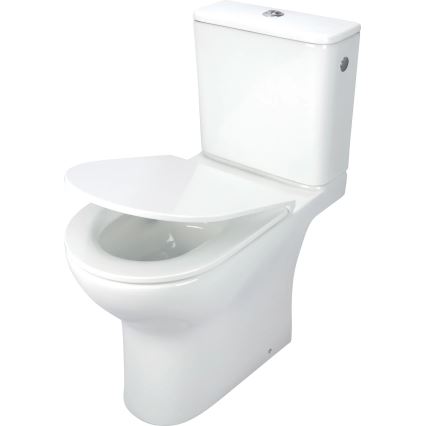 Deante CDJD6RPS - WC stojące z deską sedesową JASMIN ceramika/biały
