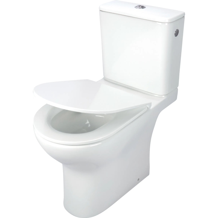 Deante CDJD6RPS - WC stojące z deską sedesową JASMIN ceramika/biały