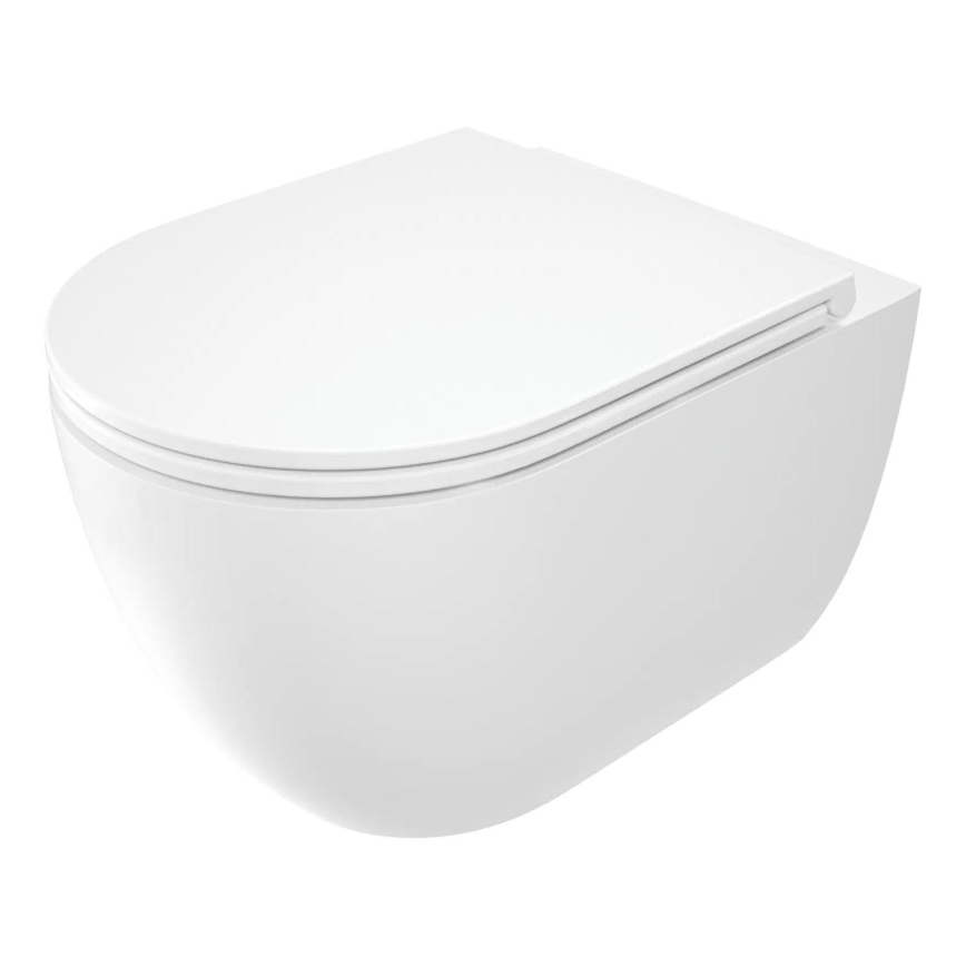 Deante CGRD6ZPW - WC wisząca z deską SoftClose ROUND ceramika/biała