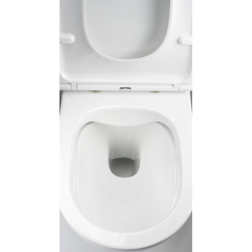 Deante CGRD6ZPW - WC wisząca z deską SoftClose ROUND ceramika/biała