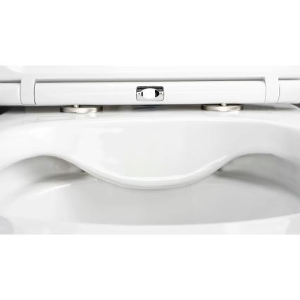 Deante CGRD6ZPW - WC wisząca z deską SoftClose ROUND ceramika/biała