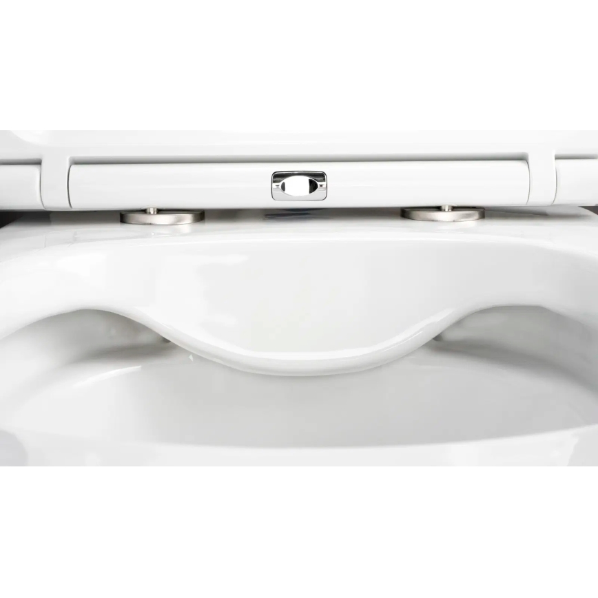 Deante CGRD6ZPW - WC wisząca z deską SoftClose ROUND ceramika/biała