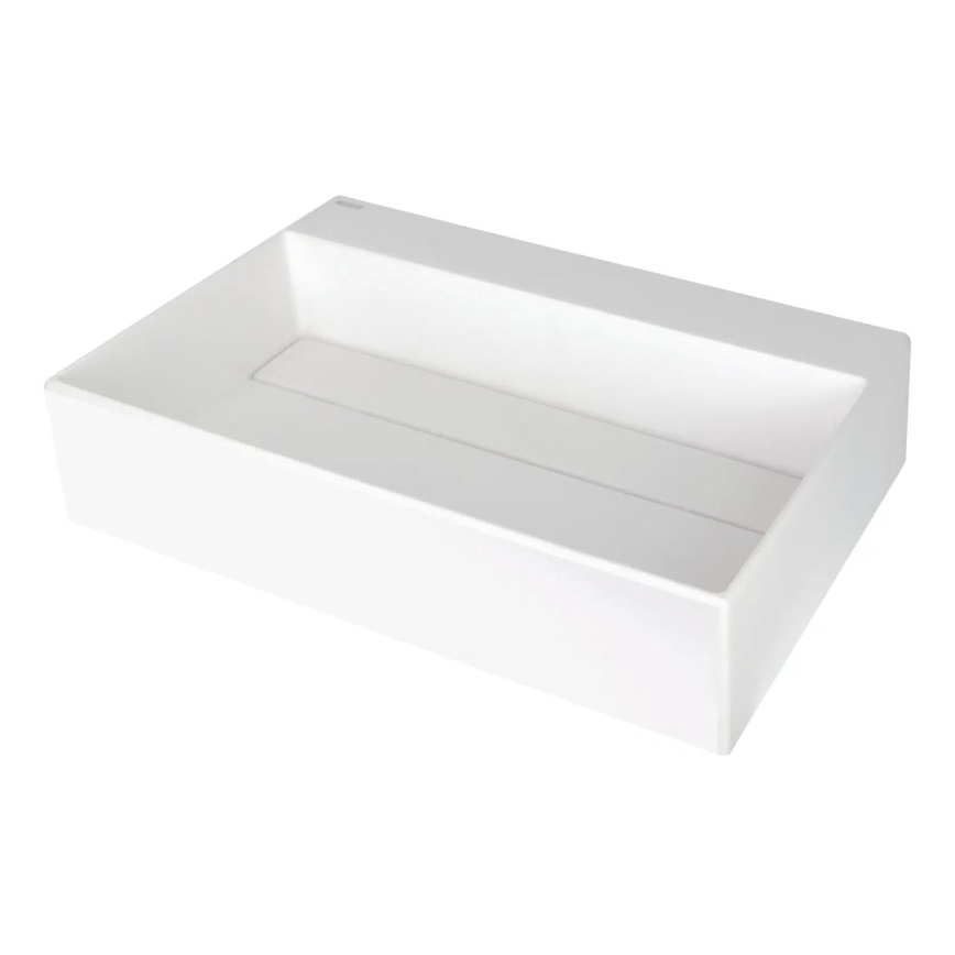 Deante CQR_AU6M - Umywalka nablatowa CORREO 40x60 cm granit/alabastrowa