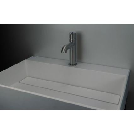 Deante CQR_SU6M - Umywalka nablatowa CORREO 40x60cm granit/metaliczny szary