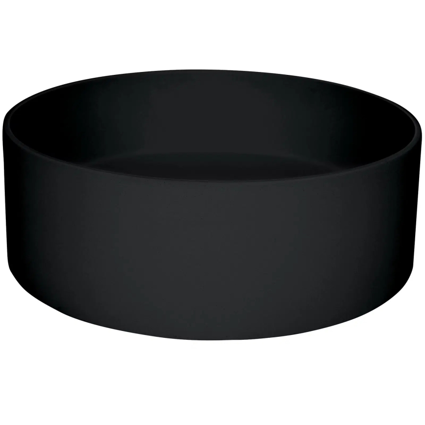 Deante CQS_NU4S - Umywalka nablatowa SILIA średnica 36 cm granit/czarny