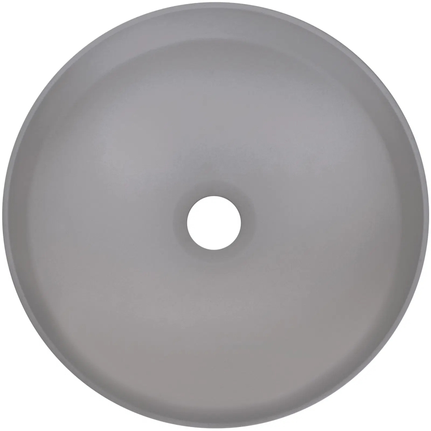 Deante CQS_SU4S - Umywalka nablatowa SILIA Ø 36 cm granit / szary metaliczny