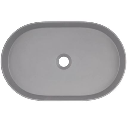 Deante CQS_SU6S - Umywalka nablatowa SILIA 35x55 cm granit/metaliczny szary