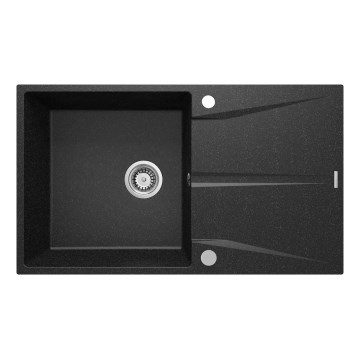 Deante ZRC_211A - Zlewozmywak kuchenny CORIO 50x86 cm granit/grafit
