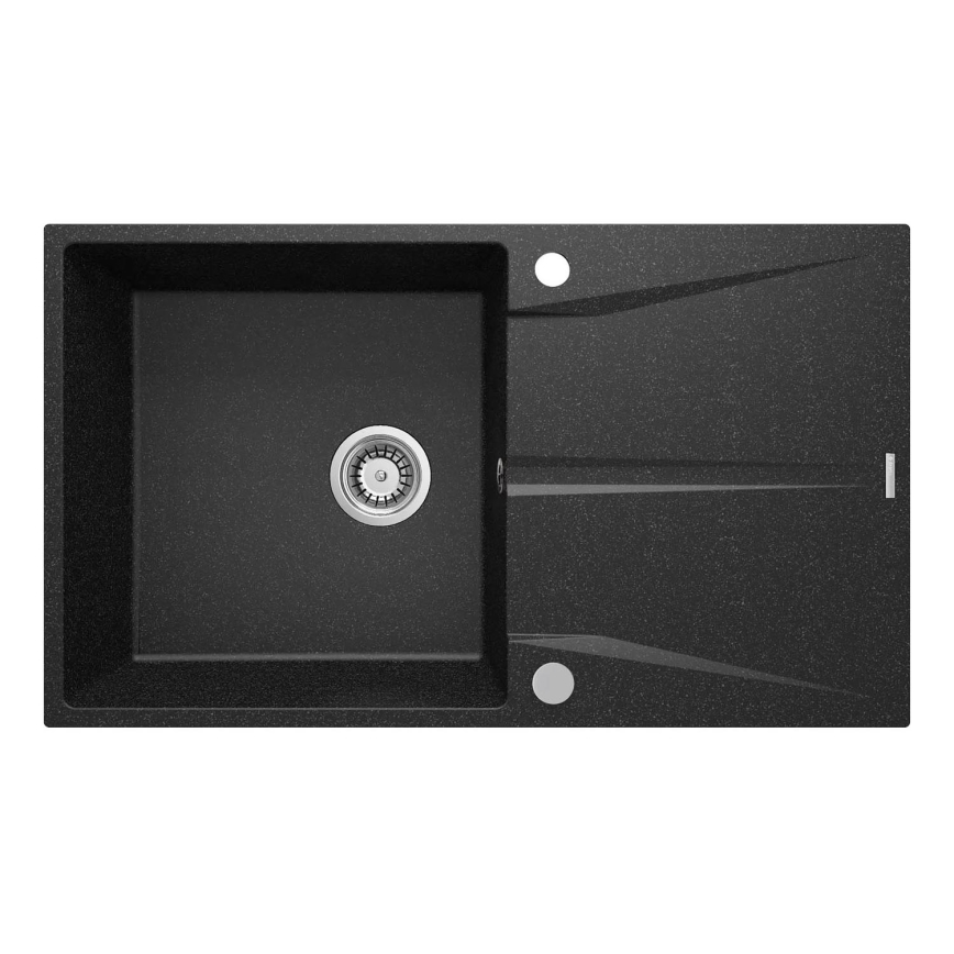 Deante ZRC_211A - Zlewozmywak kuchenny CORIO 50x86 cm granit/grafit