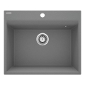 Deante ZRC_S10A - Zlew kuchenny CORIO 50x60 cm granit/metaliczny szary