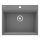 Deante ZRC_S10A - Zlewozmywak kuchenny CORIO 50x60 cm granitowy/metaliczny szary