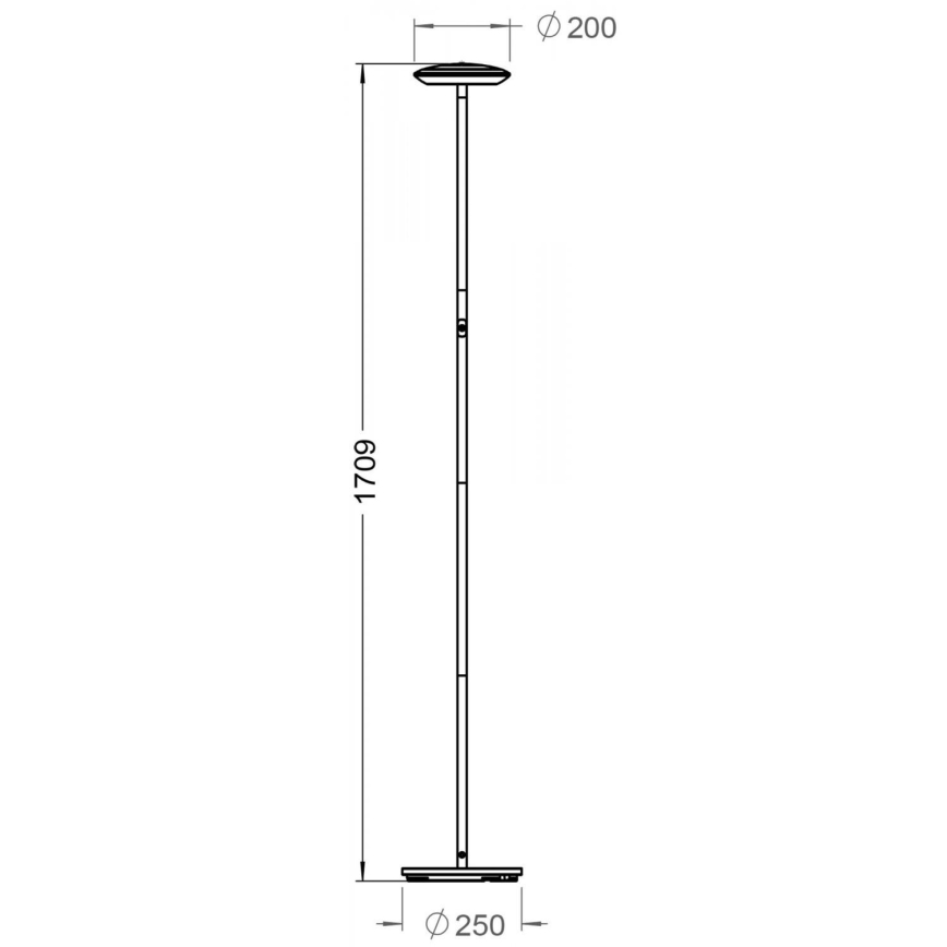 Deko-Light 343028 - LED Lampa stojąca ściemnialna BERMUDA LED/18W/230V 3000K czarna