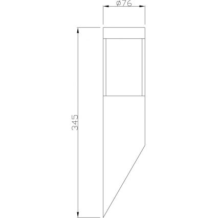 Deko-Light 731106 - Kinkiet zewnętrzny PORRIMA 1xGU10/5W/230V IP44 matowy chrom