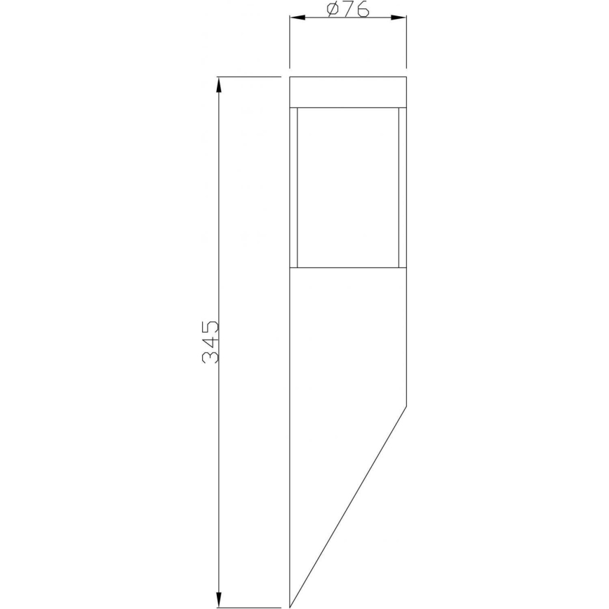 Deko-Light 731106 - Kinkiet zewnętrzny PORRIMA 1xGU10/5W/230V IP44 matowy chrom