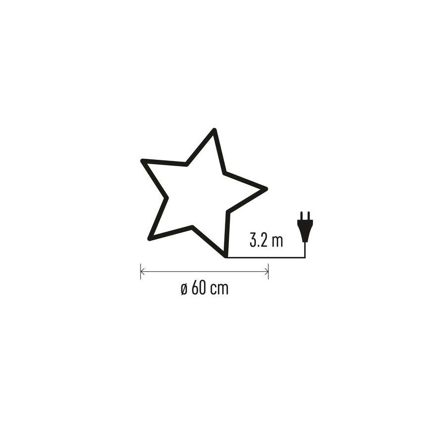 Dekoracja bożonarodzeniowa 1xE14/25W/230V śr. 60 cm złota