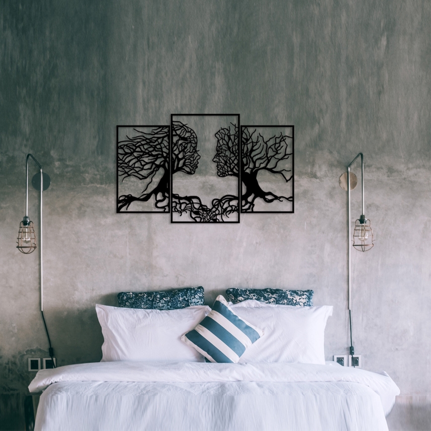Dekoracja ścienna 116x71 cm drzewo życia metal