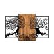 Dekoracja ścienna 125x79 cm drzewo życia drewno/metal
