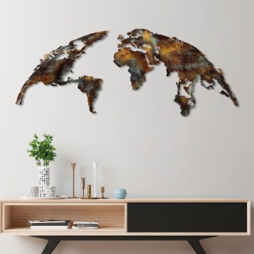 Dekoracja ścienna 2 szt 150x59 cm planeta metal