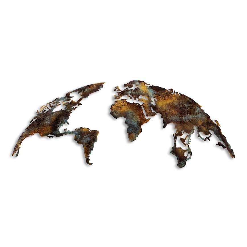Dekoracja ścienna 2 szt 150x59 cm planeta metal