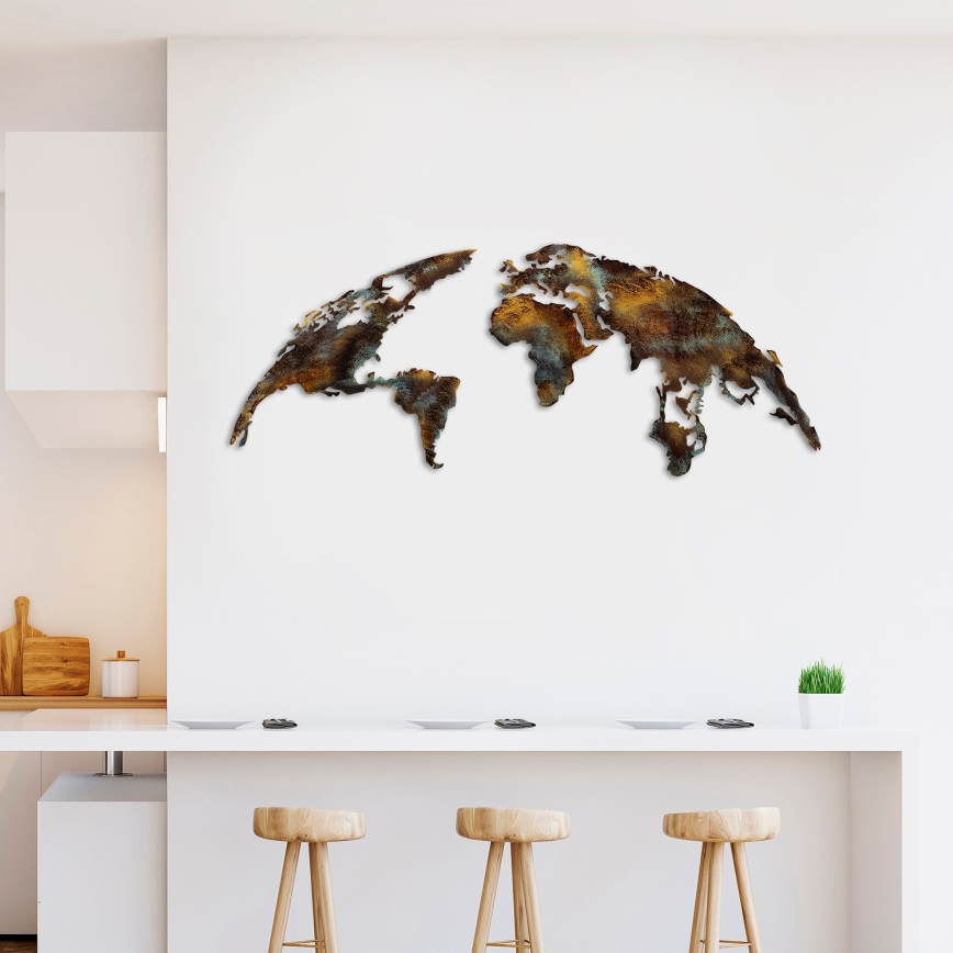 Dekoracja ścienna 2 szt 150x59 cm planeta metal