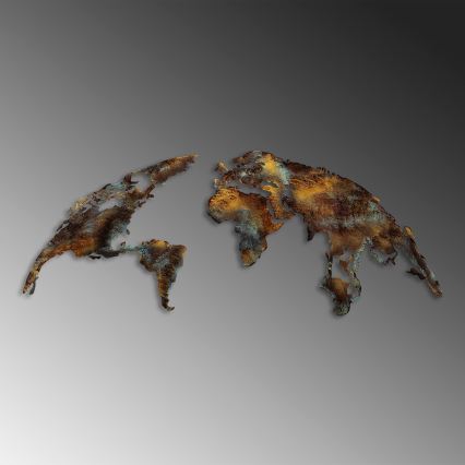 Dekoracja ścienna 2 szt 150x59 cm planeta metal