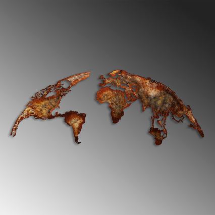 Dekoracja ścienna 2 szt 150x59 planeta metal