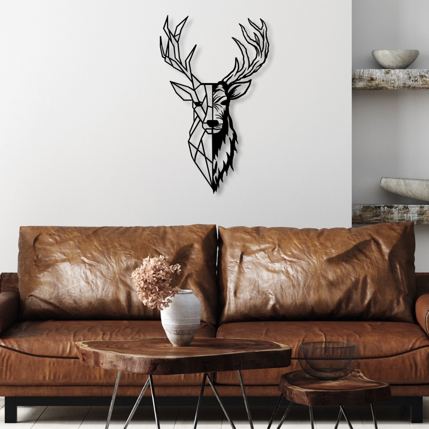 Dekoracja ścienna 42x70 cm jeleń metal