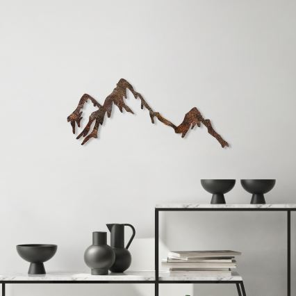 Dekoracja ścienna 45x70 cm góry metal