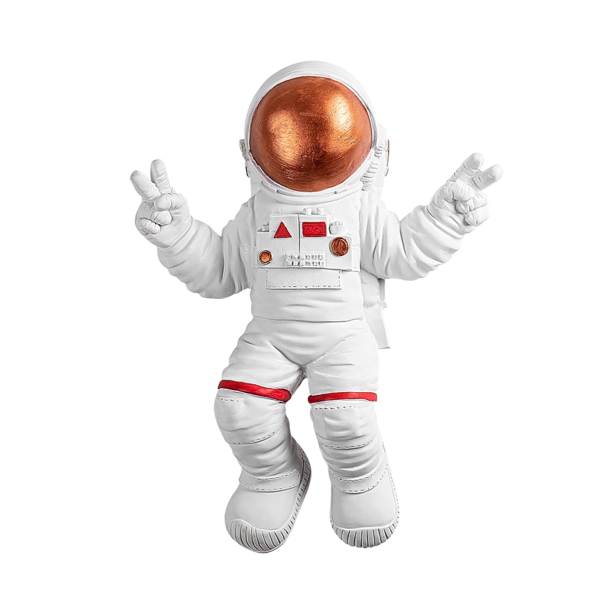 Dekoracja ścienna 47x35 cm astronaut miedziany
