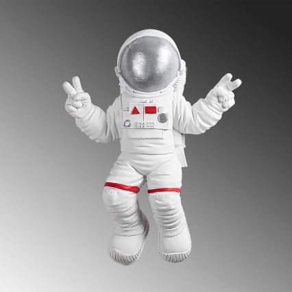Dekoracja ścienna 47x35 cm astronaut srebrny