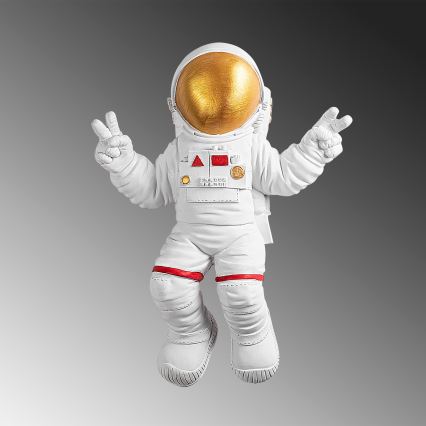 Dekoracja ścienna 47x35 cm astronaut złoty
