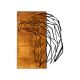 Dekoracja ścienna 47x58 cm orzeł drewno/metal