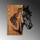 Dekoracja ścienna 48x58 cm koń drewno/metal