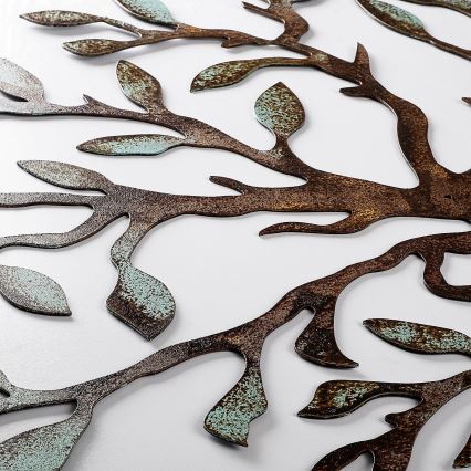 Dekoracja ścienna 60x60 cm drzewko metal