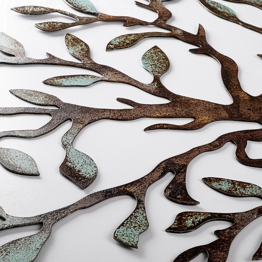 Dekoracja ścienna 60x60 cm drzewko metal